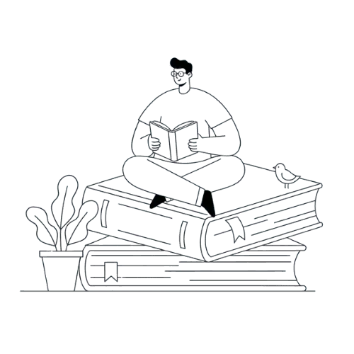 讀書插畫